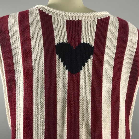 Kenji Anthropologie chunky knit heart button vest - Picture 5 of 8